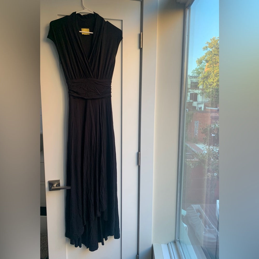Maeve Anthropologie Knit Black Dress